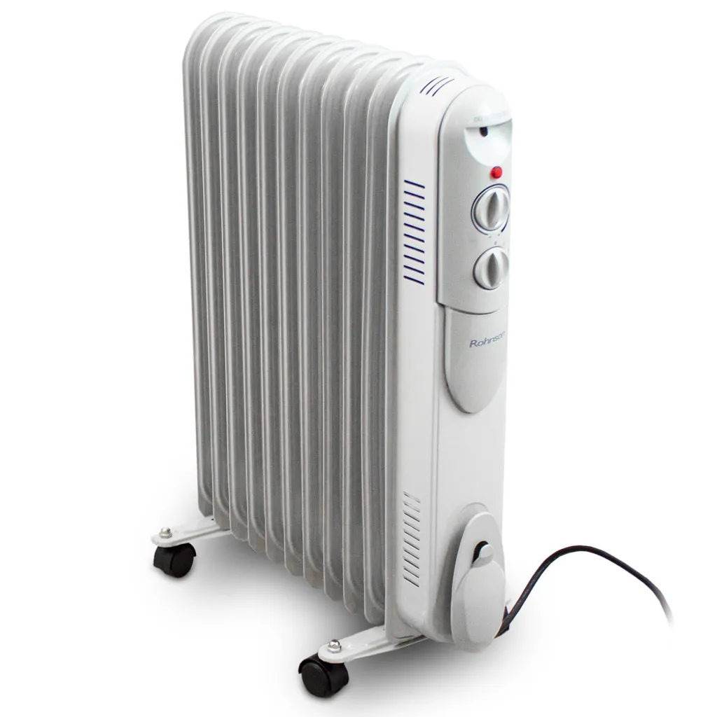Rohnson Elektrischer Ölradiator R-2511-16, 2500W 11 Rippen Weiß 3 Rohnson Elektrischer Ölradiator R-2511-16, 2500W 11 Rippen Weiß