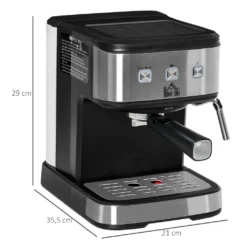 HOMCOM Espressomaschine Kaffeemaschine Aus Edelstahl Siebträgermaschine Mit Milchschäumer 1,5L Wassertank 15 Bar Für Espresso Cappuccino Latte Milchkaffee 850 W 17 HOMCOM Espressomaschine Kaffeemaschine Aus Edelstahl Siebträgermaschine Mit Milchschäumer 1,5L Wassertank 15 Bar Für Espresso Cappuccino Latte Milchkaffee 850 W -Kaufland Verkäufe 3bf653cefb9d8600b5a01d6d2e98ca77