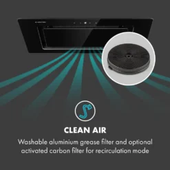 Klarstein Hektor Eco Lüfterbaustein , 52 Cm , Max. Abluftleistung 566 M³/h , EEK: B , 3 Stufen , Nachlüftungstimer , LEDs: 2 X 2 W , Touch-Panel , Dunstabzugshaube , Einbau-Haube , Unterseite Aus Sicherheitsglas , Schwarz -Kaufland Verkäufe 3c51fae55357569441daebf36289eca1