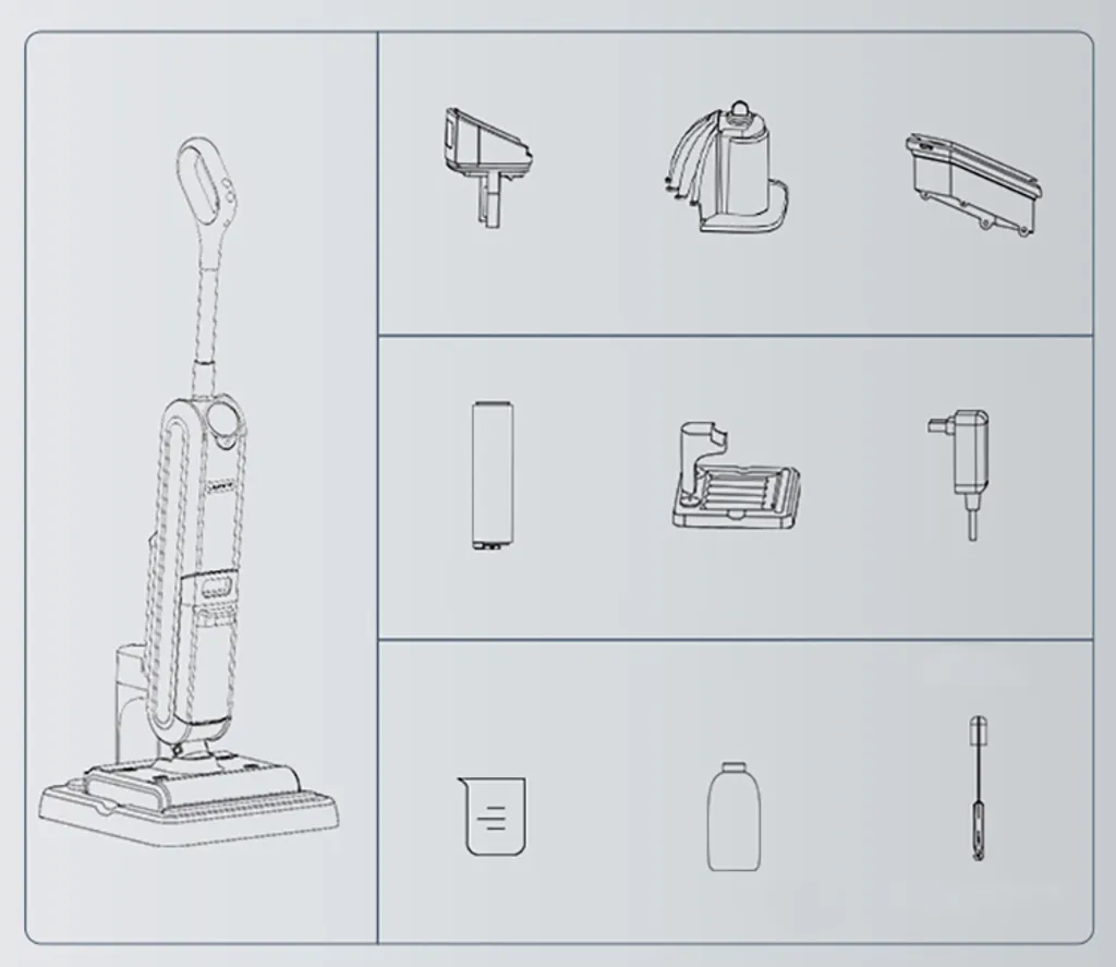 Uwant X100 Tragbarer Kabelloser All-in-One-Nass-Trocken-Staubsauger Für Mehrere Oberflächen Patentierte Doppelwalzenbürste Und Haarschneidegerät Selbstreinigende Intelligente Schmutzerkennung 600-ml-Wassertank 4000-mAh-Akku - Schwarz 10 Uwant X100 Tragbarer Kabelloser All-in-One-Nass-Trocken-Staubsauger Für Mehrere Oberflächen Patentierte Doppelwalzenbürste Und Haarschneidegerät Selbstreinigende Intelligente Schmutzerkennung 600-ml-Wassertank 4000-mAh-Akku - Schwarz – Bild 8