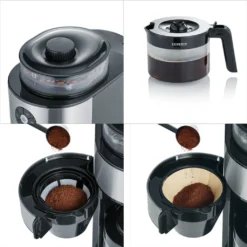 Severin KA 4811 Filterkaffeemaschine Mit Mahlwerk Für 6 Tassen Edelstahl Schwarz -Kaufland Verkäufe 3ca2cd2727412230f3230c337b8c9f19