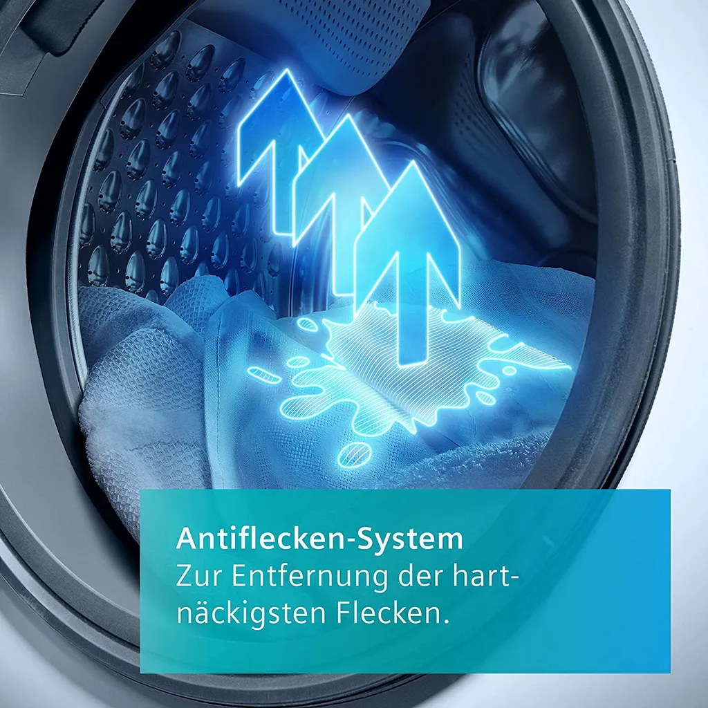 Siemens WG54G105EM IQ500 Waschmaschine, 10 Kg, 1400 UpM, Antiflecken-System Entfernt 4 Fleckenarten, Outdoor-Programm Schonende Reinigung, SpeedPack L Beschleunigen Sie Ihre Programme Weiß 4 Siemens WG54G105EM IQ500 Waschmaschine, 10 Kg, 1400 UpM, Antiflecken-System Entfernt 4 Fleckenarten, Outdoor-Programm Schonende Reinigung, SpeedPack L Beschleunigen Sie Ihre Programme Weiß – Bild 2