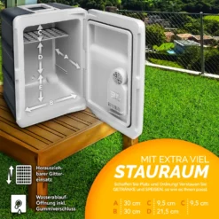 Tillvex Kühlbox Elektrisch 40L Grau Mit Rollen | Mini-Kühlschrank 230 V Und 12 V Für KFZ Auto Camping | Kühlt & Wärmt | ECO-Modus -Kaufland Verkäufe 3d684523f6ff64fb5df90597f3711ba5