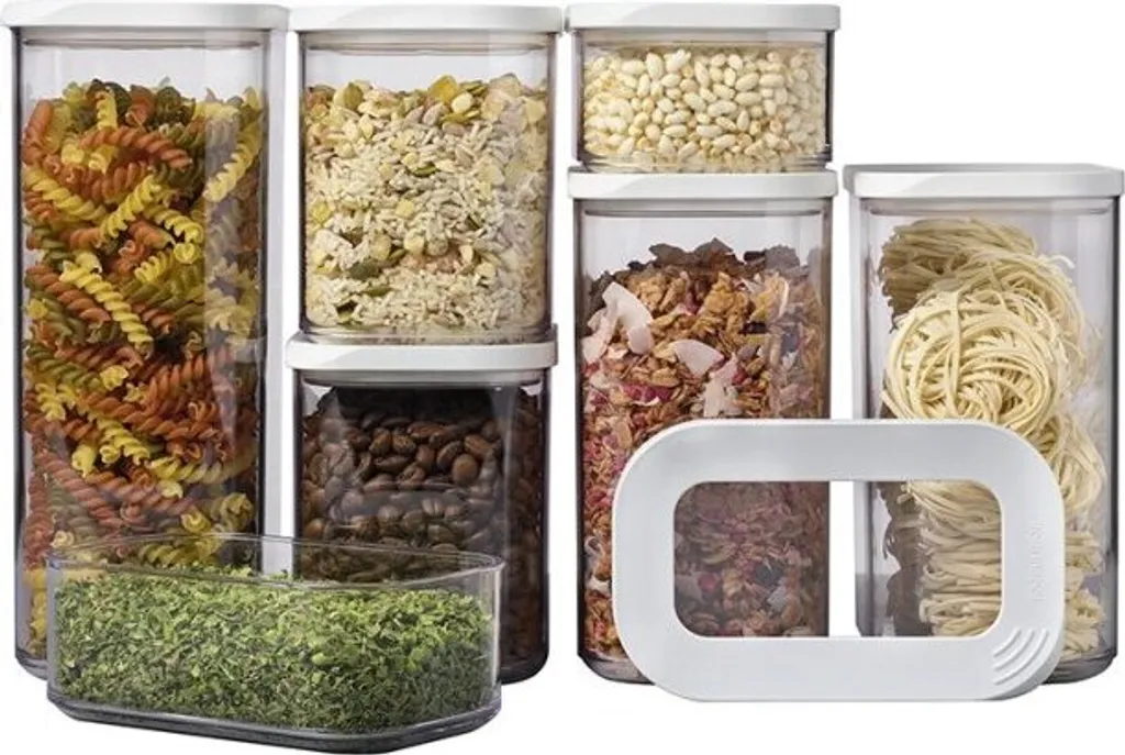 Mepal - Vorratsbehälter Modula 7-teiliges Set - Aufbewahrungsboxen Mit Deckel - Küchenorganizer & Vorratsboxen - Stapelbar & Luftdicht - 1x 2000 Ml, 2x 1500 Ml, 2x 1000 Ml & 2x 425 Ml - Weiß 3 Mepal - Vorratsbehälter Modula 7-teiliges Set - Aufbewahrungsboxen Mit Deckel - Küchenorganizer & Vorratsboxen - Stapelbar & Luftdicht - 1x 2000 Ml, 2x 1500 Ml, 2x 1000 Ml & 2x 425 Ml - Weiß