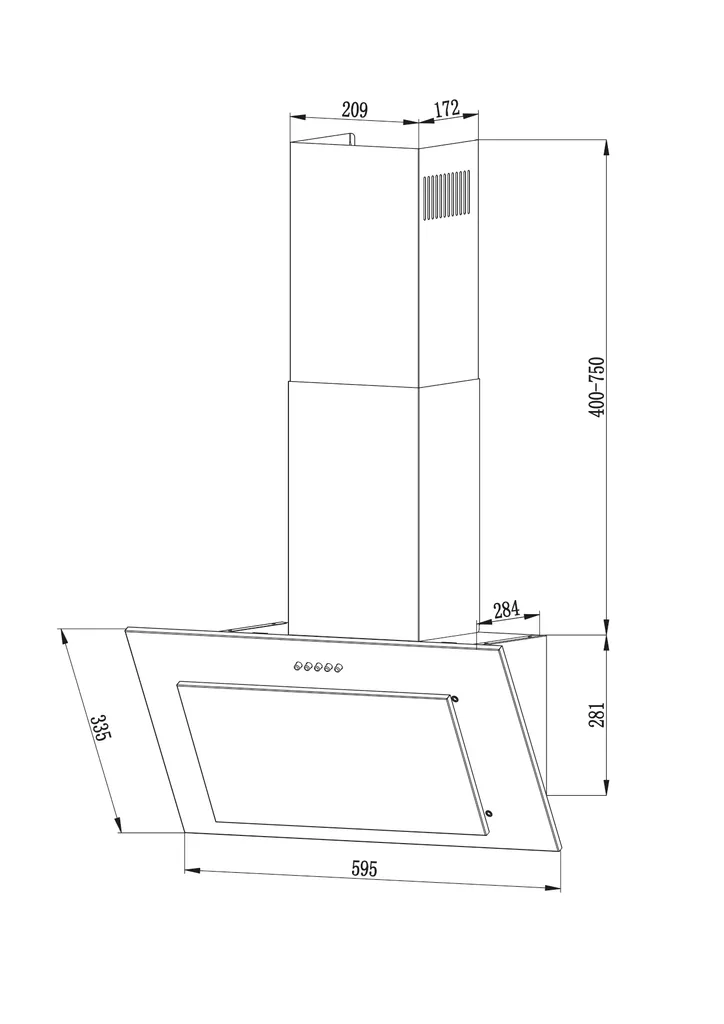 Dunstabzugshaube 60cm BASE604ED 10 Dunstabzugshaube 60cm BASE604ED – Bild 8