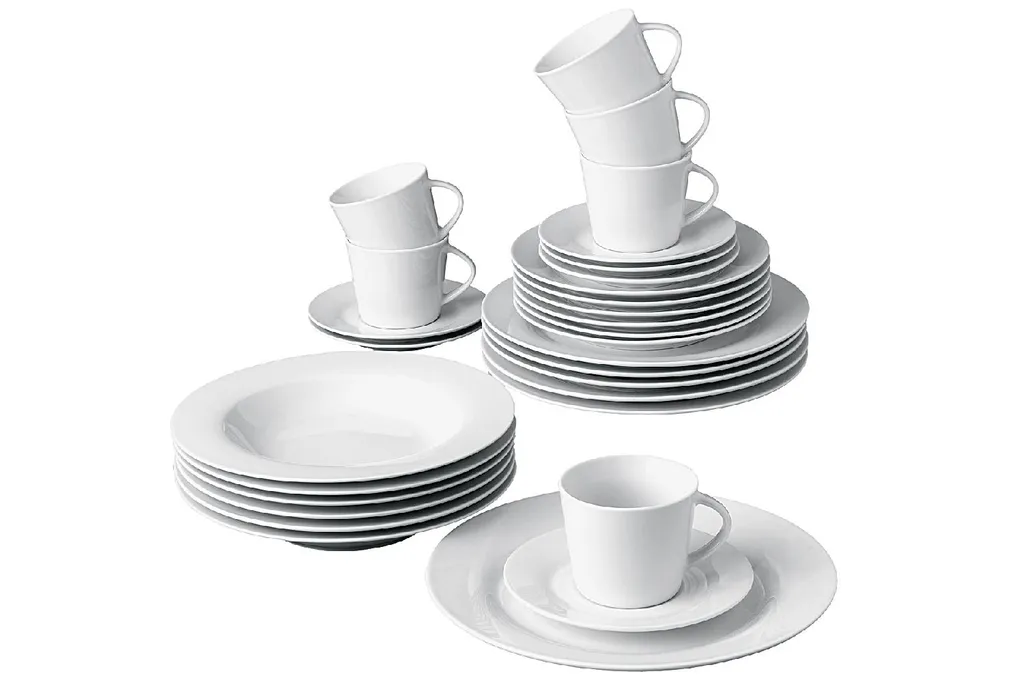 Retsch Kombi-Service Classico Porzellan Weiß Uni 30tlg 3 Retsch Kombi-Service Classico Porzellan Weiß Uni 30tlg