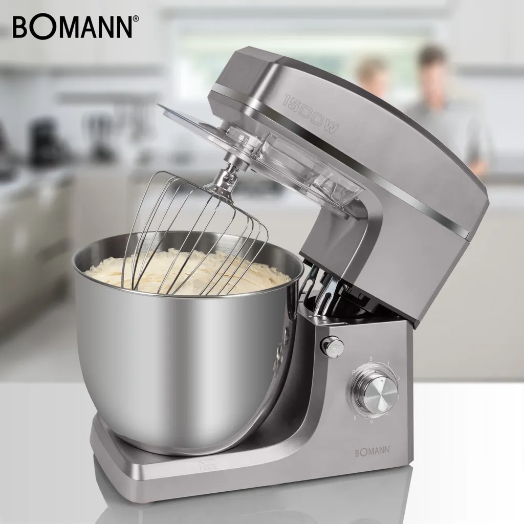 Bomann Knetmaschine KM 6036 CB Titan, 10 Liter Edelstahlschüssel, 6,5 Kg, NEU 6 Bomann Knetmaschine KM 6036 CB Titan, 10 Liter Edelstahlschüssel, 6,5 Kg, NEU – Bild 4