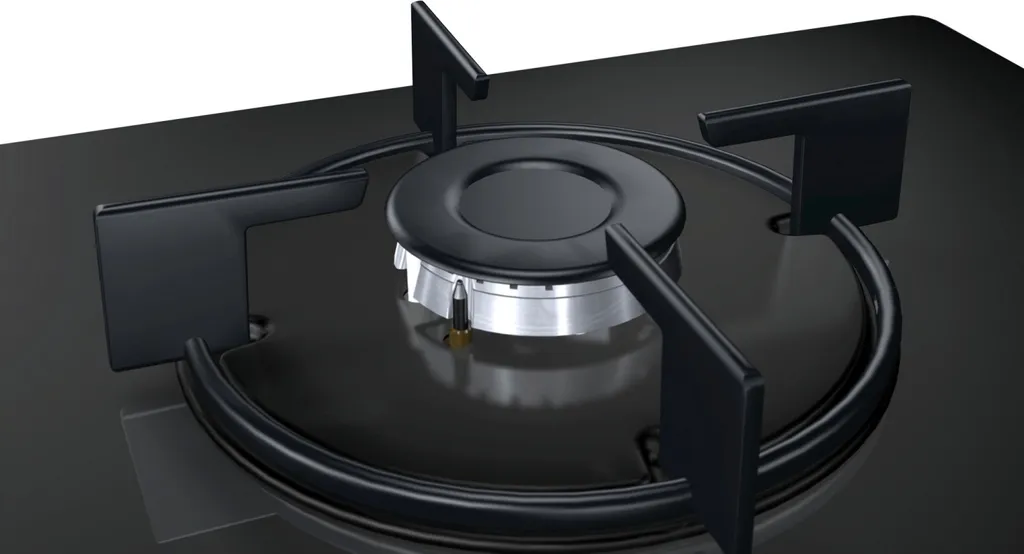 Bosch POH6B6B10 Gaskochfeld 60cm WOK Schwarz Hartglas GAS KOCHFELD 4 Bosch POH6B6B10 Gaskochfeld 60cm WOK Schwarz Hartglas GAS KOCHFELD – Bild 2