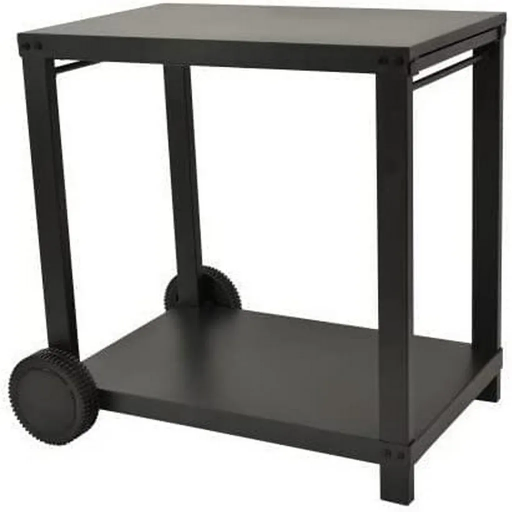 COOKINGBOX Rollwagen Für Plancha Mit Klappbaren Regalen - Stahl - Schwarz 5 COOKINGBOX Rollwagen Für Plancha Mit Klappbaren Regalen - Stahl - Schwarz – Bild 3