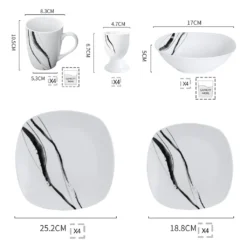 VEWEET Tafelservice 'Teresa' Aus Porzellan 20 Teilig, Geschirrset Beinhatlet Eierbecher, Kaffeetassen, Müslischalen, Dessertteller Und Flachteller, Geschirrservice Für 4 Personen 10 VEWEET Tafelservice 'Teresa' Aus Porzellan 20 Teilig, Geschirrset Beinhatlet Eierbecher, Kaffeetassen, Müslischalen, Dessertteller Und Flachteller, Geschirrservice Für 4 Personen -Kaufland Verkäufe 3e509db060a11382850cc34f5c14c624