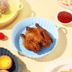 2 Stück Air Fryer Silikon Topf Wiederverwendbar Ersatzeinlagen Korb Backofen Pad Hitzebeständige Backblech Fried Pizza Heißluftfritteuse Matte Blau 18,5*21*4cm -Kaufland Verkäufe 3eb82b32bd2b95262291077ded1051d5