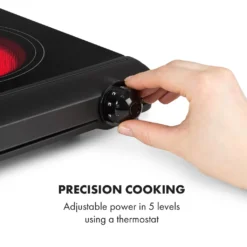 Klarstein Cookbuddy Doppelkochfeld, 2400W, Infrarot, Glaskeramik, Mobile Kochplatte, 2 X 18 Cm (Ø) Kochzone, 5 Temperaturstufen, Überhitzungsschutz, Elektrisch, Camping-Kochfeld, Edelstahl, Schwarz 14 Klarstein Cookbuddy Doppelkochfeld, 2400W, Infrarot, Glaskeramik, Mobile Kochplatte, 2 X 18 Cm (Ø) Kochzone, 5 Temperaturstufen, Überhitzungsschutz, Elektrisch, Camping-Kochfeld, Edelstahl, Schwarz -Kaufland Verkäufe 3ee7975d2beaf5104137deb7ca21fe1b