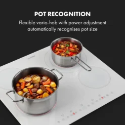 Klarstein Virtuosa 4 Glaskeramik-Kochfeld , Autark , 59 Cm , 4 Zonen: 6500 Watt , Zweifach-Zone , 4 Kochzonen , 9 Stufen , Timer , Rahmenlos , Timer , Kindersicherung , Weiß -Kaufland Verkäufe 3ee829dee5681333cbcd84e65f48e64e