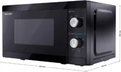 Sharp YC-MS01E-B, Arbeitsfläche, Solo-Mikrowelle, 20 L, 800 W, Drehregler, Schwarz -Kaufland Verkäufe 3f0cab56368cdc2b225e8613ce0cc10b