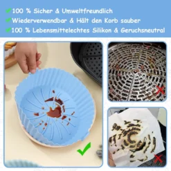 3x Air Fryer Silikontopf Wiederverwendbarer Ofen Multif Cooking Baking Tray Liner Für Ofen, Mikrowelle, Kuchenbackform, Dampfgarer -Kaufland Verkäufe 3f88021c6f2b0f5aba2feeef3e1e5299