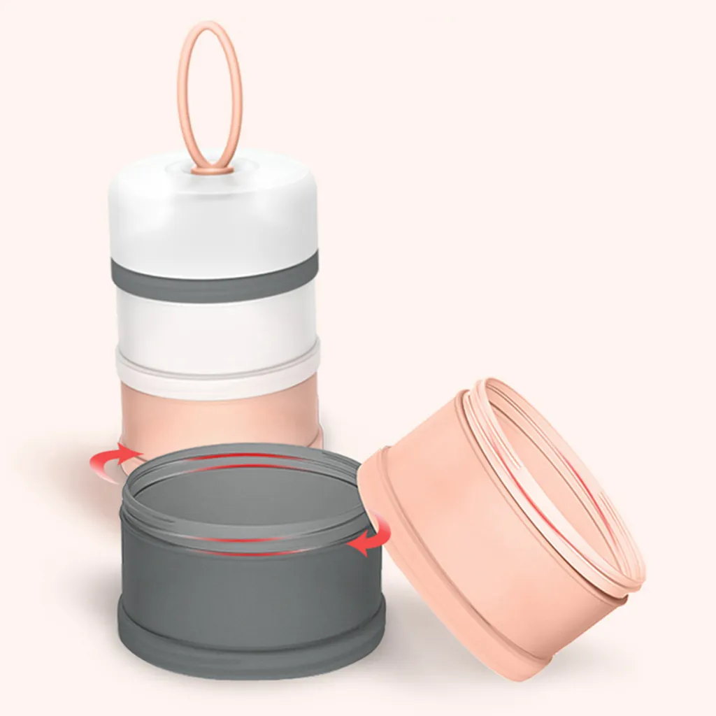 4 Schichten Tragbarer Milchpulverbehälter, Kann Gestapelt Werden, Babynahrungsbehälter Für Pulver 480 Ml 5 4 Schichten Tragbarer Milchpulverbehälter, Kann Gestapelt Werden, Babynahrungsbehälter Für Pulver 480 Ml – Bild 3