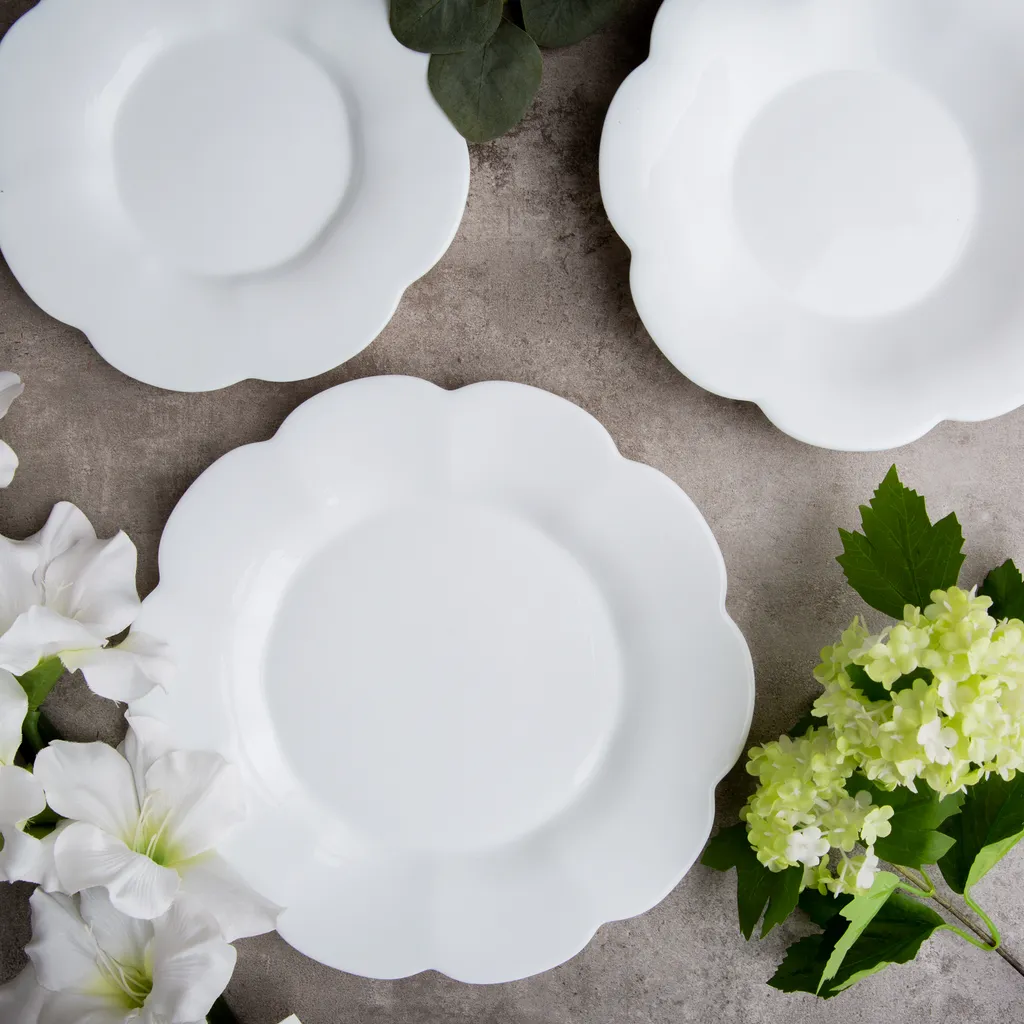 Tafelservice Flore 19 Tlg. Weiß LUMINARC 3 Tafelservice Flore 19 Tlg. Weiß LUMINARC