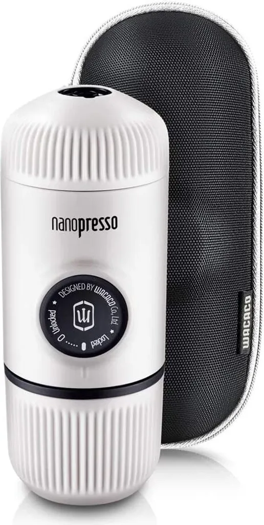 WACACO Nanopresso Tragbare Espressomaschine, Mit Nanopresso-Etui, Upgrade-Version Von Minipresso, Reisekaffeemaschine, Kaffee-To-Go, Manuell Betrieben, Weiß, Nachhaltig 3 WACACO Nanopresso Tragbare Espressomaschine, Mit Nanopresso-Etui, Upgrade-Version Von Minipresso, Reisekaffeemaschine, Kaffee-To-Go, Manuell Betrieben, Weiß, Nachhaltig