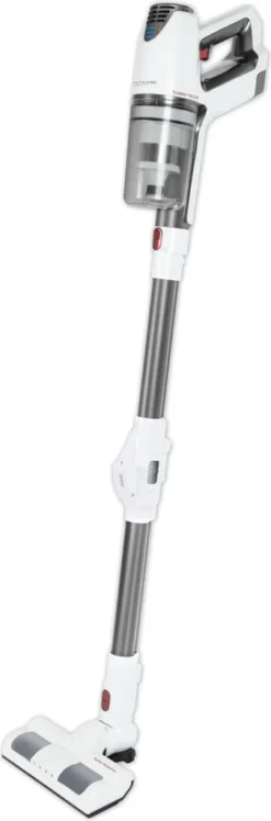 ProfiCare 2in1 Hand-und Bodenstaubsauger PC-BS 3037 A, Leistungsstarker 29.6V Lithium Ionen Akku, Turbo-Modus, Inkl. Wandhalterung Mit Ladefunktion, Weiß-Silber