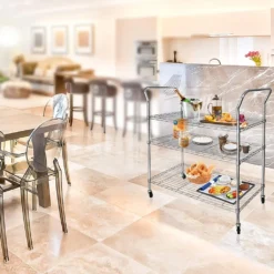 Küchenwagen Servo Verchromt 3 Etagen -Kaufland Verkäufe 416a7b08cca63e535e3ade029f4b3773