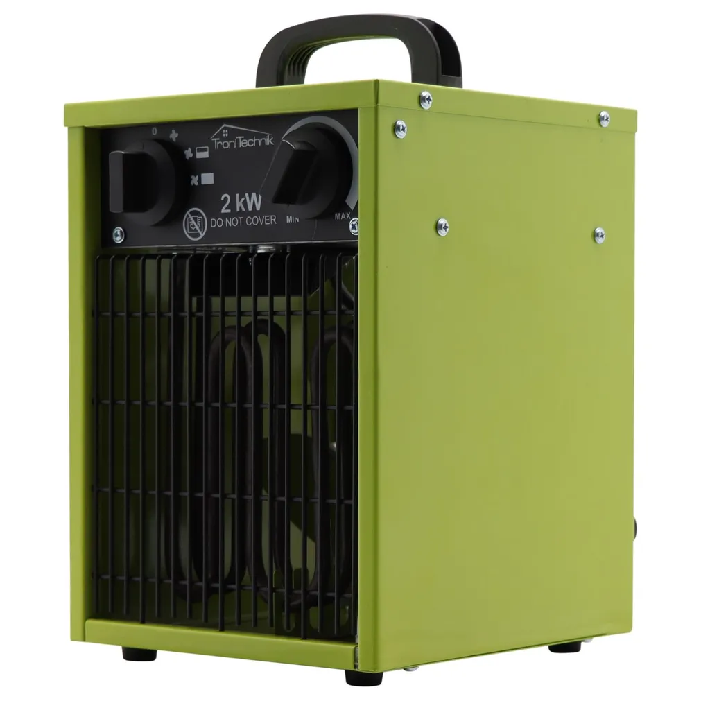Tronitechnik TT-EIH-152 Heizgerät Heizlüfter Heizung 2.000 Watt, Tragegriff, Stahl, Stufenlose Thermosteuerung 4 Tronitechnik TT-EIH-152 Heizgerät Heizlüfter Heizung 2.000 Watt, Tragegriff, Stahl, Stufenlose Thermosteuerung – Bild 2