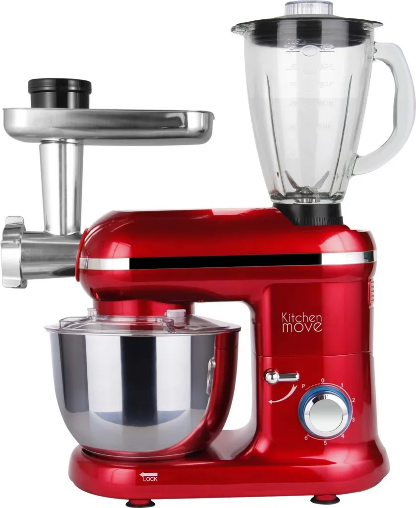 Küchenmaschine Mit Zerkleinerer Und Mixer 5.5L DALLAS PRO 3 Küchenmaschine Mit Zerkleinerer Und Mixer 5.5L DALLAS PRO