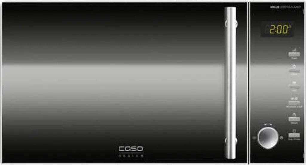 CASO | MIG25 Ceramic 2-in-1 Mikrowelle Mit Grill | Keramikboden Und Inverter-Technologie, 900 W, 1000 W Grill, 25 L, Design Edelstahl, Verspiegelt 9 CASO | MIG25 Ceramic 2-in-1 Mikrowelle Mit Grill | Keramikboden Und Inverter-Technologie, 900 W, 1000 W Grill, 25 L, Design Edelstahl, Verspiegelt – Bild 7