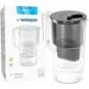 Wessper Wasserfilterkanne 2.5 L Kompatibel Mit Brita Maxtra, Wasser Filtersystem Zur Reduzierung Von Kalk, Chlor | Inklusive 1 Wasserfilterkanne + Wasserfilter -Kartusche Weiß/Schwarz -Kaufland Verkäufe 430aa5bc487a15c863a30523a004936f