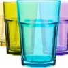 Rink Drink 6 Stück Farbige Gläser Highball-Set - Vibrant Multicolored Partei-Cocktail-Trinken Tumblers - 365ml - 6 Farben -Kaufland Verkäufe 433774d46b734d036749c73c3a5eb34e