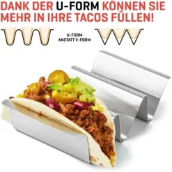 Uno Casa Taco-Halter 6er-Set - Taco-Halter Aus Metall Für Taco-Schalen, Robuster Taco-Ständer Für - Gut -Kaufland Verkäufe 43a2f090b615108be412b9815cee60b5
