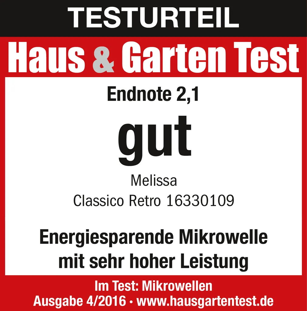 Melissa 16330109 CLASSICO Retro 20 Liter Mikrowelle Rot Metallic 4 Melissa 16330109 CLASSICO Retro 20 Liter Mikrowelle Rot Metallic – Bild 2