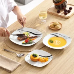 VEWEET, Tafelservice 'Teresa' Aus Porzellan, 36-teilig Geschirrset, Kombiservice Mit Dessertteller, Speiseteller Und Suppenteller 13 VEWEET, Tafelservice 'Teresa' Aus Porzellan, 36-teilig Geschirrset, Kombiservice Mit Dessertteller, Speiseteller Und Suppenteller -Kaufland Verkäufe 4476b60d24828eeaafd549ccc0a16d8d