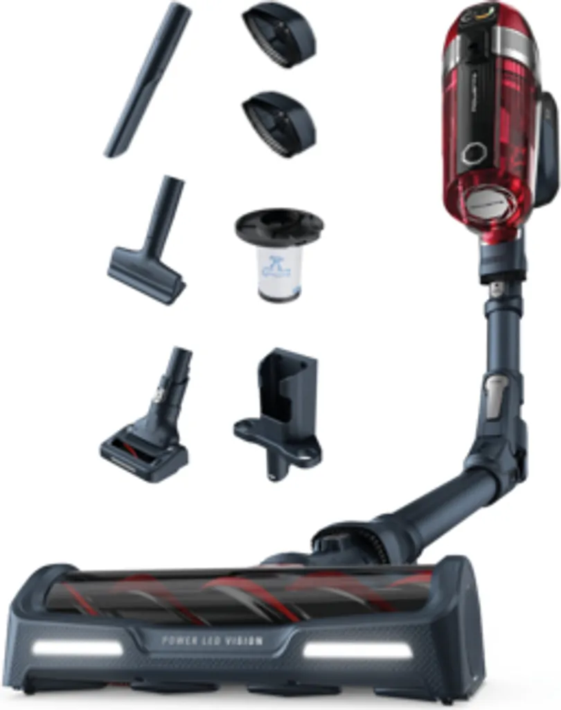 Rowenta X-Force Flex 11.60, Beutellos, Grau, Rot, Trocken, 82 DB, Akku, Lithium-Ion (Li-Ion) 3 Rowenta X-Force Flex 11.60, Beutellos, Grau, Rot, Trocken, 82 DB, Akku, Lithium-Ion (Li-Ion)