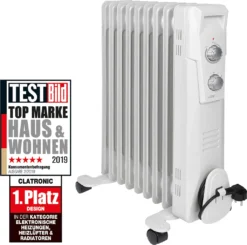 CLATRONIC Öl-Radiator RA 3736 9 Rippen Weiß 19 CLATRONIC Öl-Radiator RA 3736 9 Rippen Weiß -Kaufland Verkäufe 44ee7f3c7a89443d2693b968999993e0