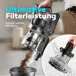 BALTER VERTU X11 PRO Kabelloser Akku Staubsauger Mit Wischfunktion, ALL-IN-ONE Akku- & Handstaubsauger, 350W Hohe Saugleistung, Bis Zu 50 Minuten Laufzeit, Beutellos, FLEX-Gelenk, LED-Düse, Tierhaar Geeignet -Kaufland Verkäufe 45a42f9e3013ce6a50661e7c1d05959f