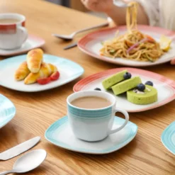 VEWEET Tafelservice 'SPARK' Aus Porzellan, 60-tlg Kombiservice, Kaffeetassen, Untertasse, Dessertteller, Speiseteller Und Suppenteller, Komplettservice Für 12 Personen 18 VEWEET Tafelservice 'SPARK' Aus Porzellan, 60-tlg Kombiservice, Kaffeetassen, Untertasse, Dessertteller, Speiseteller Und Suppenteller, Komplettservice Für 12 Personen -Kaufland Verkäufe 45b7bde9dcc1f26e9fd3a3485f4c549c