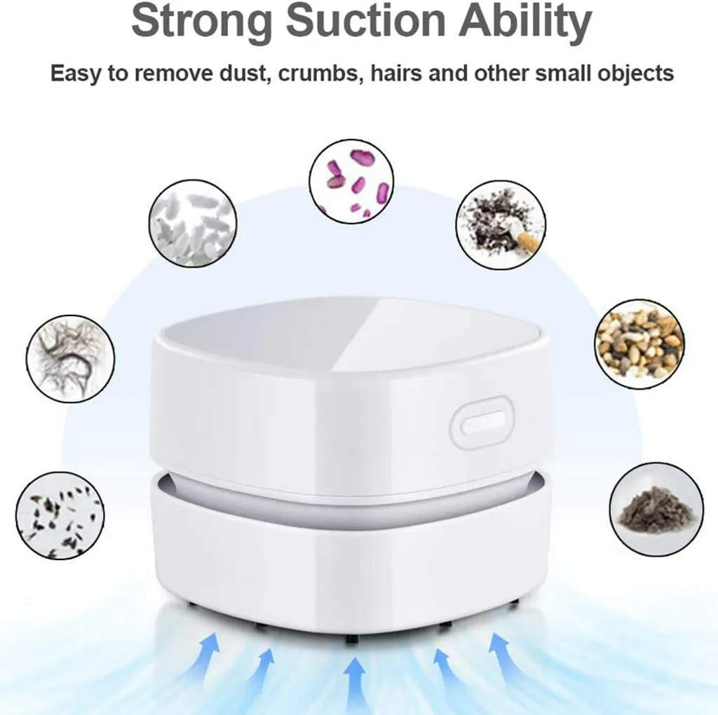 Tischstaubsauger, USB Wiederaufladbar, Mini Staubsauger, Tragbar Kabellos Tischstaubsauger Mit Laufzeit, 360° Drehbar, Mini Handstaubsauger Für Schule, Haushalt, Büro Und Auto 7 Tischstaubsauger, USB Wiederaufladbar, Mini Staubsauger, Tragbar Kabellos Tischstaubsauger Mit Laufzeit, 360° Drehbar, Mini Handstaubsauger Für Schule, Haushalt, Büro Und Auto – Bild 5