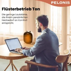 Pelonis 🔥 Heizlüfter, Energiesparend Klein 2000W Elektrische Heizung 2 Heizstufen & Gebläse-Modus, Kippschutz & Überhitzungsschutz Für Büro Wohnzimmer Schlafzimmer - Weiß -Kaufland Verkäufe 4610847a66eaa936e0636781c0095788
