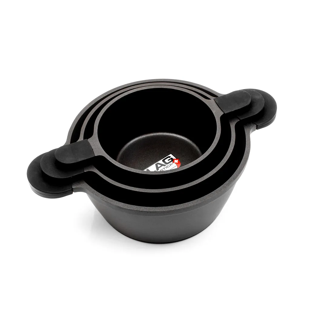 Karcher Topfset Toni Aus Aluguss – Induktionstöpfe Mit Glasdeckel Und Praktischem Sauggriff – 7-teilig 5 Karcher Topfset Toni Aus Aluguss – Induktionstöpfe Mit Glasdeckel Und Praktischem Sauggriff – 7-teilig – Bild 3