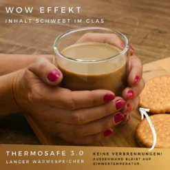 Felino® Latte Macchiato Gläser Doppelwandige Thermogläser Set [6 Stück] [350 Ml] Glas Tassen Groß Für Cappuccino, Kaffee, Espresso -Kaufland Verkäufe 46669e6f0505fdc646fb70141570f4f4