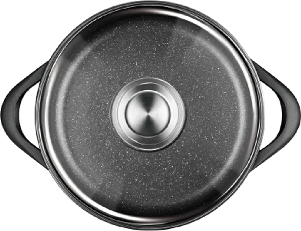 Smile MGK-12 Kochtopf, Geschmiedetes Aluminium, Schwarz 11 Smile MGK-12 Kochtopf, Geschmiedetes Aluminium, Schwarz – Bild 9