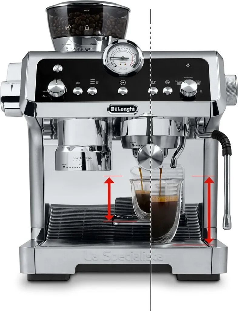 De'Longhi Delonghi EC 9355.M La Specialista Prestigio Siebträger-Espressomaschine Silber 6 De'Longhi Delonghi EC 9355.M La Specialista Prestigio Siebträger-Espressomaschine Silber – Bild 4