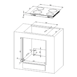 PKM Einbauherdset Backofen Glaskeramik Kochfeld Herdset BIC3 I-GK-IX-2 V2 - 59 L -Kaufland Verkäufe 46f083ce4b95727862844cc2b4dca709