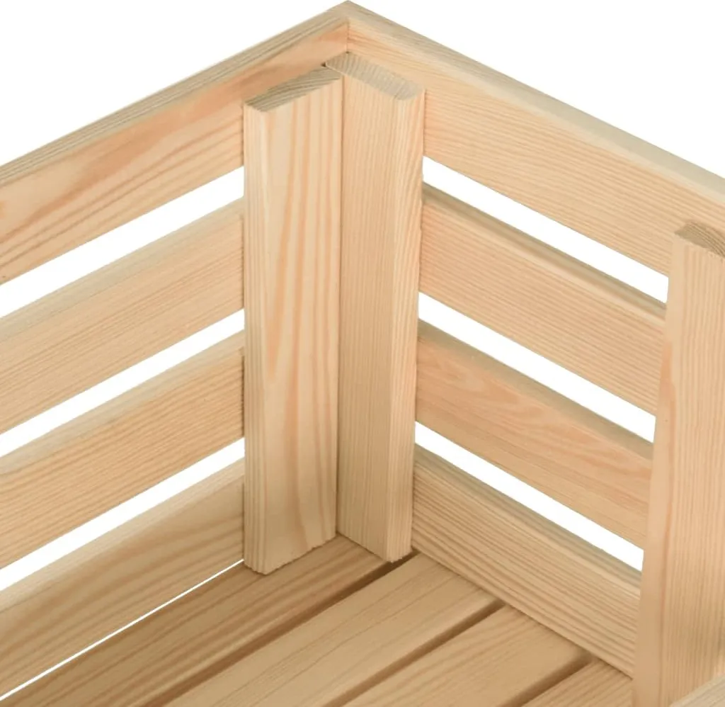 VidaXL Gemüsewagen 77x30x80 Cm Massivholz Kiefer 11 VidaXL Gemüsewagen 77x30x80 Cm Massivholz Kiefer – Bild 9