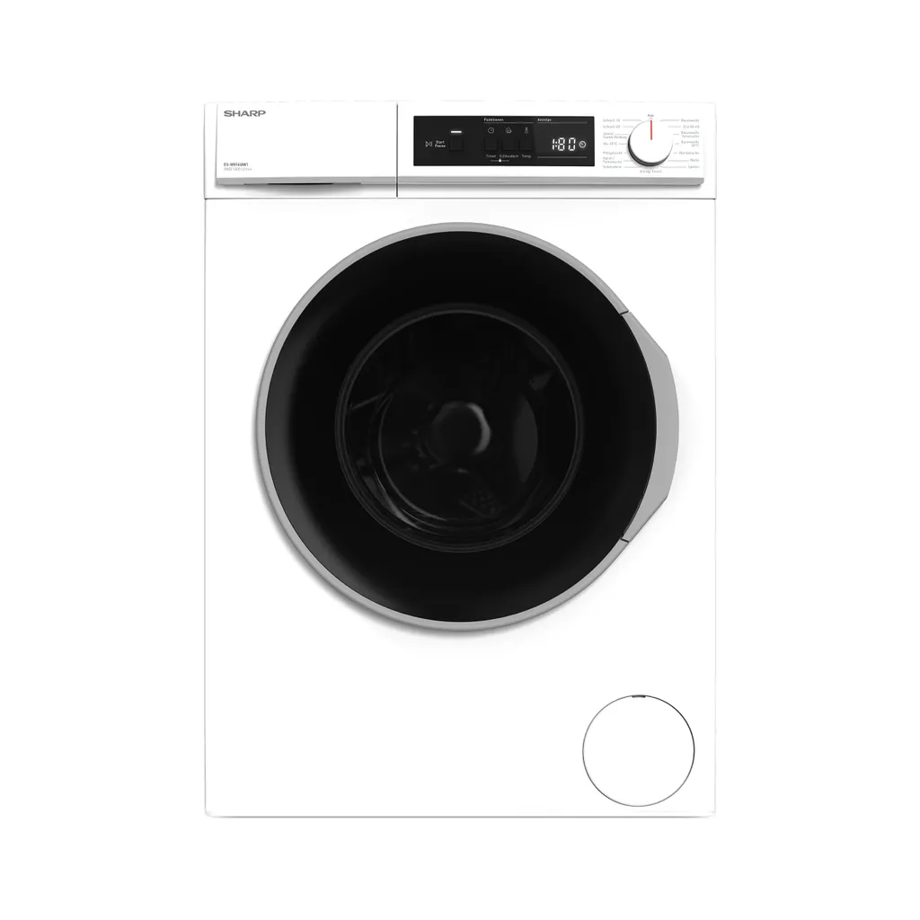 Sharp ES-W814IAW1-DE Waschmaschine (8 Kg / 1400 U/Min) Mit LED Display, Inverter Motor, Überlaufschutz Und AquaStop (weiß) 4 Sharp ES-W814IAW1-DE Waschmaschine (8 Kg / 1400 U/Min) Mit LED Display, Inverter Motor, Überlaufschutz Und AquaStop (weiß) – Bild 2
