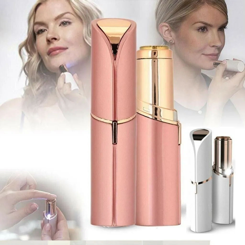USB Augenbrauenrasierer Gesichtshaarentferner Für Damen Schmerzlos Mini Lippenstift Form Haarentfernung Rosa Epilierer 3 USB Augenbrauenrasierer Gesichtshaarentferner Für Damen Schmerzlos Mini Lippenstift Form Haarentfernung Rosa Epilierer