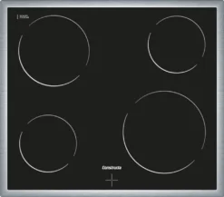 NEFF CONSTRUCTA CM321052 Glaskeramik-Kochfeld / Elektro / Edelstahlrahmen / 60 Cm / 4 Zonen
