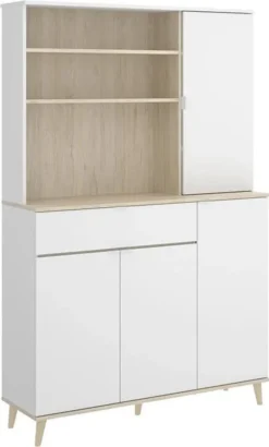 Küchenschrank Mit 4 Türen, 1 Schublade & 3 Ablagen - Weiß & Eichefarben - WAJDI 11 Küchenschrank Mit 4 Türen, 1 Schublade & 3 Ablagen - Weiß & Eichefarben - WAJDI -Kaufland Verkäufe 48c0e98c11b7ecd2c1446d2ea26ee318