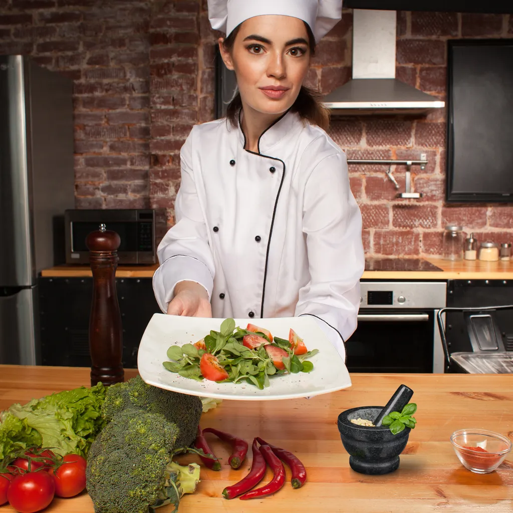 Relaxdays Granit Mörser Mit Stößel XL 4 Relaxdays Granit Mörser Mit Stößel XL – Bild 2