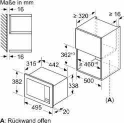 Bosch Serie | 2 Einbau-Mikrowelle 50 X 38 Cm Schwarz BFL523MB3 -Kaufland Verkäufe 4985cd4856117271b1a61ff79062d47e